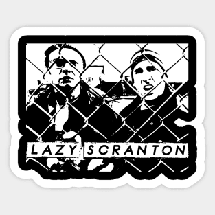 Lazy Scranton Electric City Michael and Dwight Office Fan Sticker